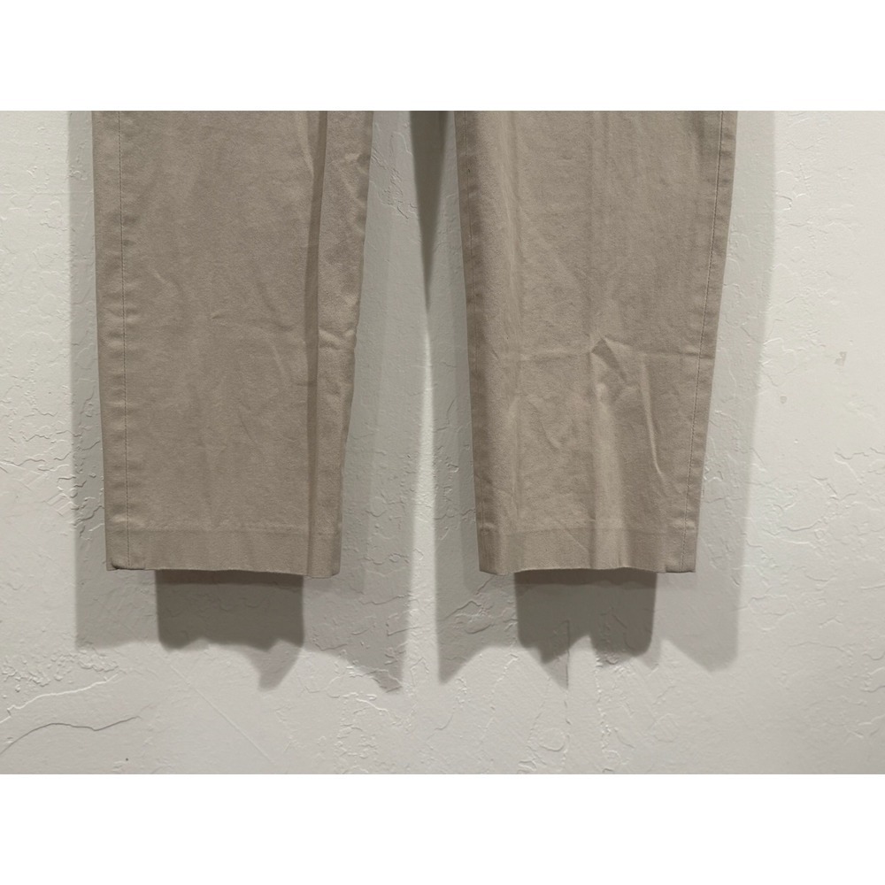 Lafayette 148 New York Beige Cotton Lycra Stretch Slim Straight Leg Pants Sz 4 - Picture 8 of 12